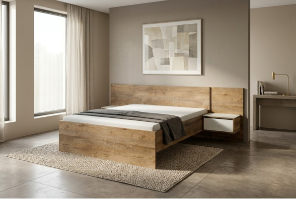 Dormitorio Moderno Muebles de Madera Nueva Cama Diseño de Tapicería Lujo Camas de Hotel Dobles