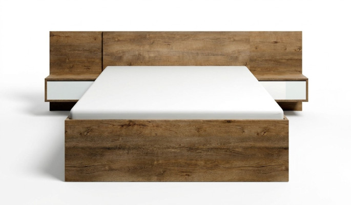 Dormitorio Moderno Muebles de Madera Nueva Cama Diseño de Tapicería Lujo Camas de Hotel Dobles