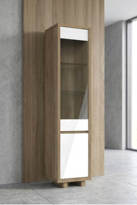 Vitrina de vidrio Armario Vitrinas Armarios de sala de estar Diseño Moderno Italia Nuevo