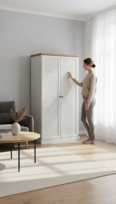 Armario de ropa, diseño de armarios, muebles de salón, muebles de madera nuevos.