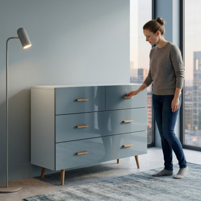 Cómoda de madera Diseño Armario Cómodas Modernas Armarios Muebles Aparador Madera Nuevo