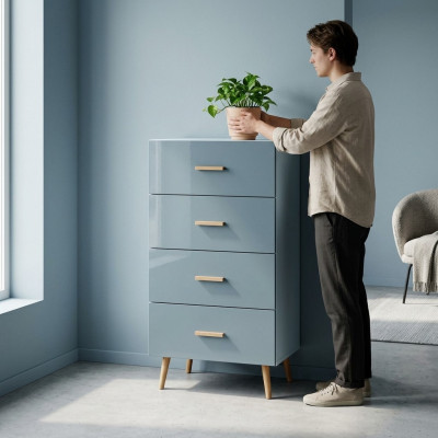 Diseñador de cómodas de madera de lujo Armarios Cómoda Armario alto Tablero lateral Bajo Nuevo