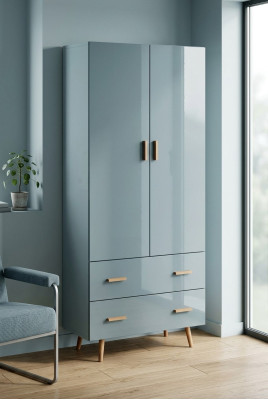 Diseño de armario de dormitorio de madera armarios de pared ropa de lujo muebles de madera nuevos