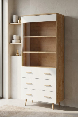 Muebles modernos Armario Mueble Mueble para libros Estante Vitrina - Modelo Brillo