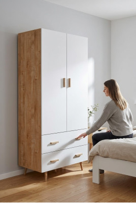 Dormitorio Armario de madera Nuevos Armarios Vestuario Muebles Nuevo Diseño Armario