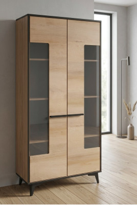Vitrina Armario vidriado de diseñador de vidrio de madera nuevo cómoda aparador cómodas