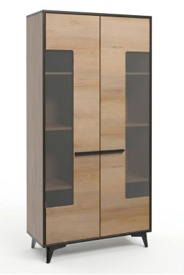 Vitrina Armario vidriado de diseñador de vidrio de madera nuevo cómoda aparador cómodas