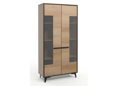 Vitrina Armario vidriado de diseñador de vidrio de madera nuevo cómoda aparador cómodas