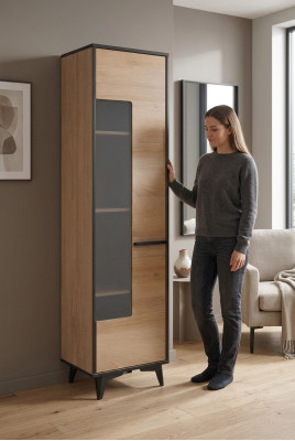 Sala de estar Muestra Diseño Armarios Vidrio Muebles Moderno Vitrina Armario Vitrinas Nuevas