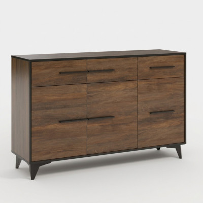 Cómoda Diseñador Cómodas Gabinete de cajones Gabinete Diseño Madera Estante Marrón