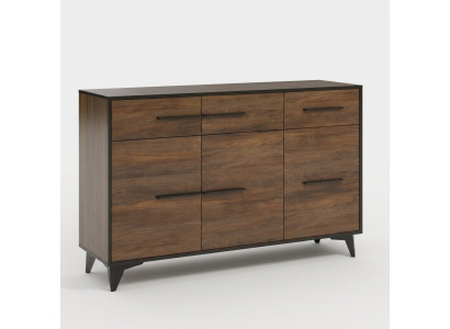 Cómoda Diseñador Cómodas Gabinete de cajones Gabinete Diseño Madera Estante Marrón