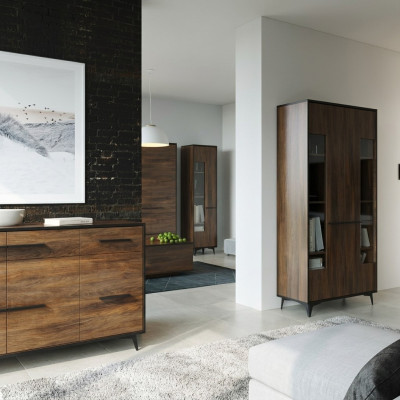 Sala de estar, vitrina, diseño, muebles italianos, armario vitrina, vitrinas nuevas.