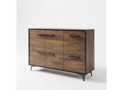 Cómoda Estante Armario Estante Madera auténtica Side Low Board Diseño Cómoda Armarios