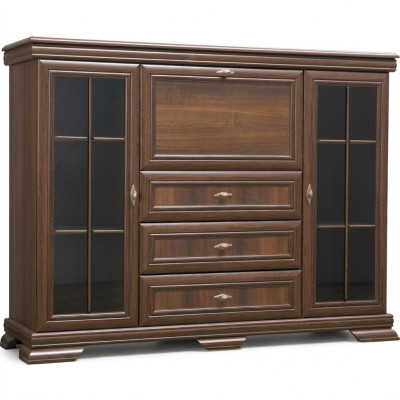 Aparador de salón de 158 cm XXL Muebles bajos Madera Cómoda Buffets Cajoneras