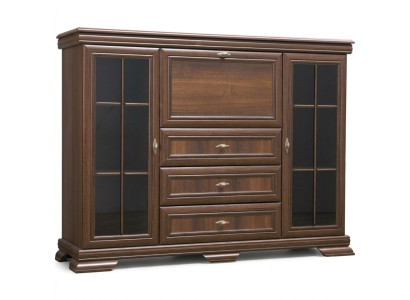 Aparador de salón de 158 cm XXL Muebles bajos Madera Cómoda Buffets Cajoneras