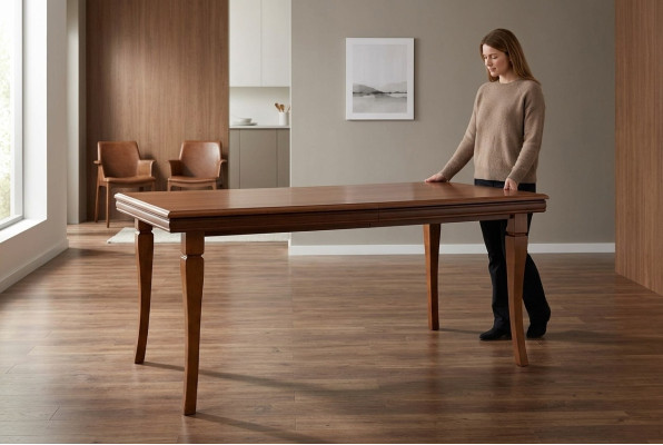 Comedor Sala de estar clásico Marrón Oficina Diseñador Mesa de comedor Diseño Mesa Madera
