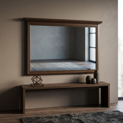 Espejo de diseñador clásico, espejo de pared rectangular, modelo decorativo Kora.