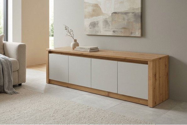 Cómoda de madera, armarios, aparador, cómoda, aparador, armario, muebles nuevos, lowboard.