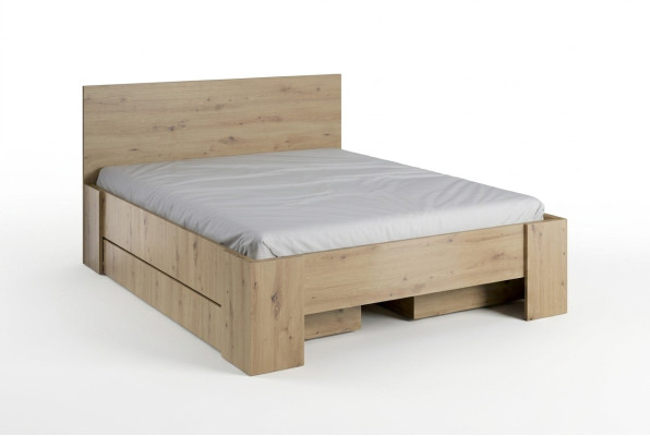 Diseño de lujo de muebles de hotel doble de madera, camas de dormitorio, nuevo marco de cama.