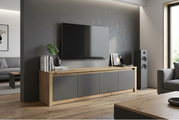 Mueble de diseñador RTV Aparador Cómoda Tablero lateral Bajo Armario Estante Habitación Lujo Sala de estar TV