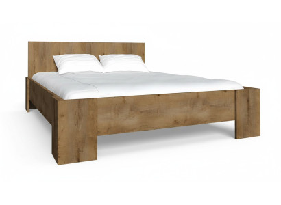 Habitación de dormir de madera cama de diseño de lujo acolchada doble camas de hotel matrimonial 180x200cm