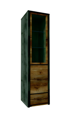 Vitrinas, muebles macizos de madera, armarios nuevos, vitrina de madera auténtica, armario alto de cristal