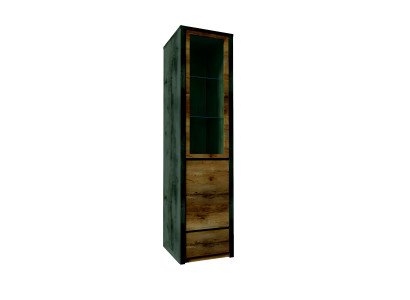 Vitrinas, muebles macizos de madera, armarios nuevos, vitrina de madera auténtica, armario alto de cristal