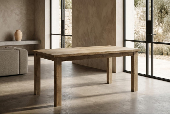 Mesa de comedor Mesa Nueva Comedor Sala de estar Muebles de madera maciza Muebles de madera Hecho a mano Nuevo