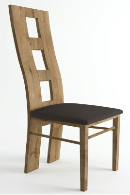 Sillas Asiento Respaldo Oficina Comedor Lujo Diseño Tapizado Madera Maciza Silla