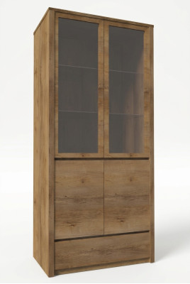 Vitrina de cristal Gabinete de cristal Armarios Armario Madera Muebles Nuevo Vitrinas Armario de madera Nuevo