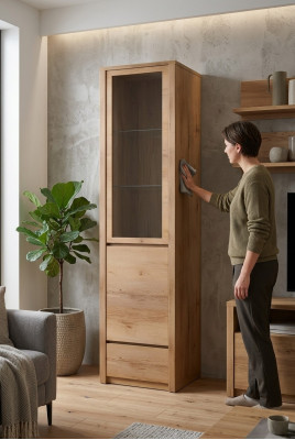 Diseñador alto armario cómoda vitrina de madera armarios de lujo tablero lateral bajo.