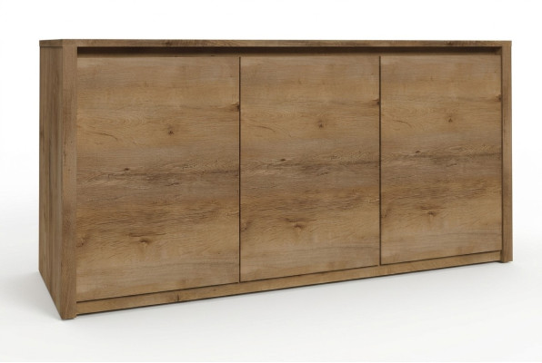 Moderno aparador de madera cómoda aparadores armario del salón de 130 cm XL tableros bajos