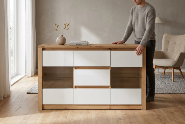Mueble salón estante madera lujo muebles aparador de diseñador bufé armario nuevo