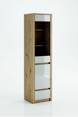 Armario de ropa hecho a mano de madera maciza Vitrina de vidrio Armario de madera Sala de estar