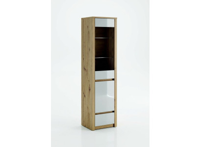 Armario de ropa hecho a mano de madera maciza Vitrina de vidrio Armario de madera Sala de estar