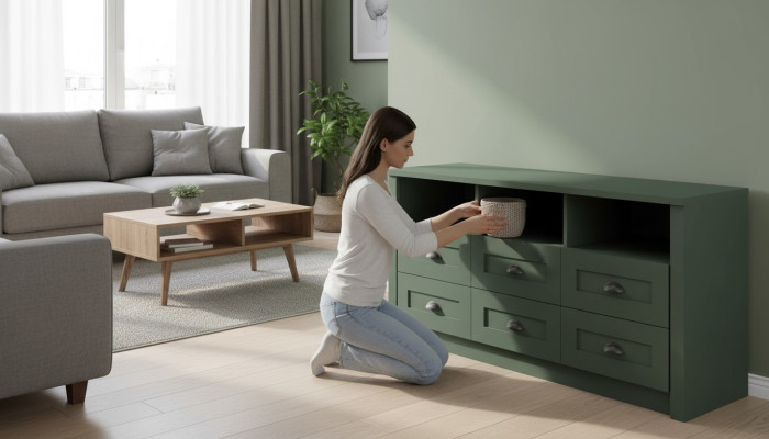 Mueble de oficina de madera, armario de madera, cómoda de estilo rústico, RTV cómoda, aparador.