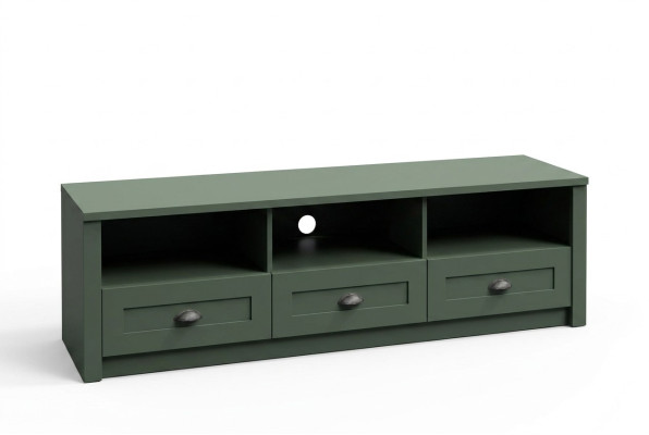 Mueble de televisión de estilo rústico, aparador de RTV, mueble de madera.