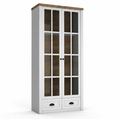 Clásico Vitrina de cristal Bar Mueble de madera Armario de vidrio Aparador Vitrina Aparador Sala de estar