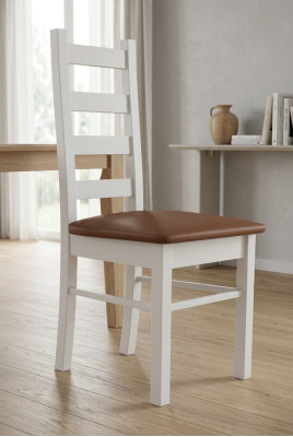 Muebles clásicos de comedor Silla de madera Diseño de sillas Sillón de madera Tapizado