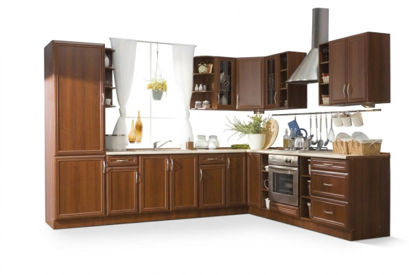 Muebles de cocina clásicos, decoración de armarios de estilo rústico, cocina en línea, fabricación a medida.