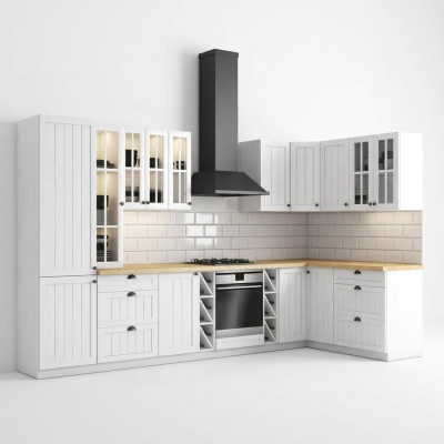 Cocina de campo línea gabinete cocina Gabinete inferior Colgante Muebles fabricación a medida