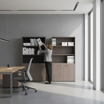 Muebles Mobiliario Estante Estantes Madera Diseño Nuevo Archivador Armario Oficina Sistema