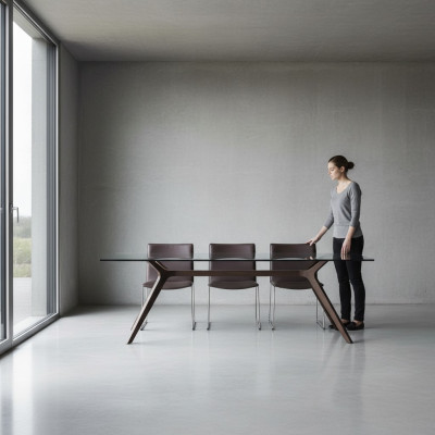 Muebles de diseño Mesas Mobiliario Trabajo Mesa de oficina de escritura Lujo Clase Madera