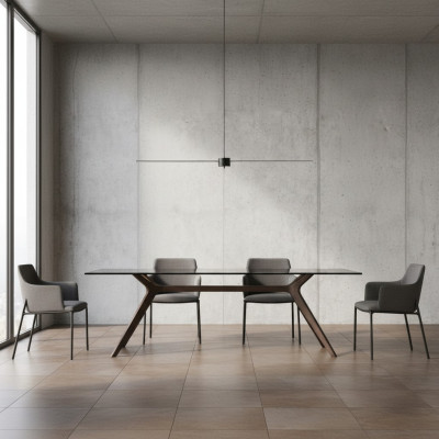 Muebles de diseño Mesas Mobiliario Trabajo Mesa de oficina de escritura Lujo Clase Madera