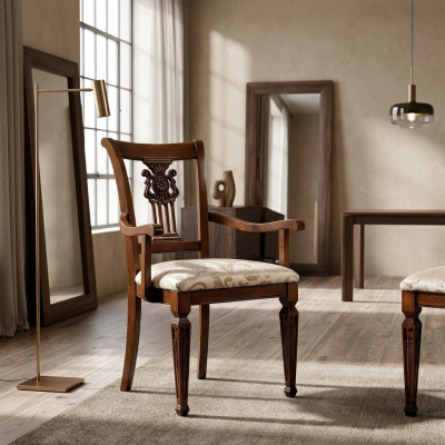Diseño de sillas de madera maciza tapizada, con respaldo, para oficina, comedor, de lujo, nuevas.