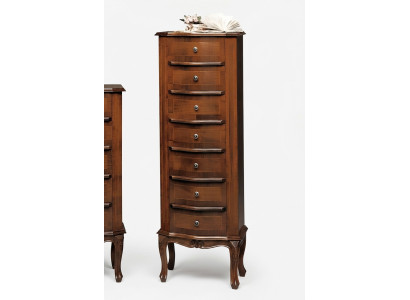 Cómoda con 6 cajones Aparador blanco Aparador de madera Gabinete de cajones Armario