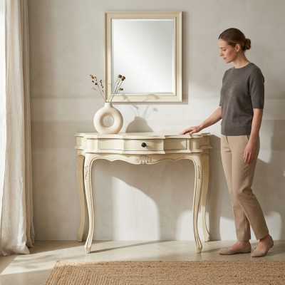 Mesa de consola blanca consola consola consola de madera mesa soporte pared mesa nueva