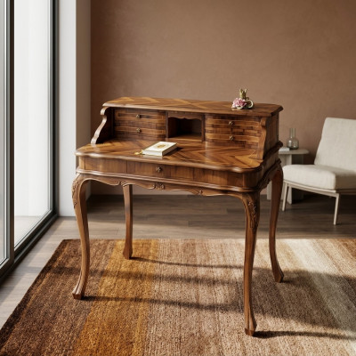 Muebles de oficina Mesa de trabajo Marrón Escritorio Secretario Mesa de computadora Mesa Mesas