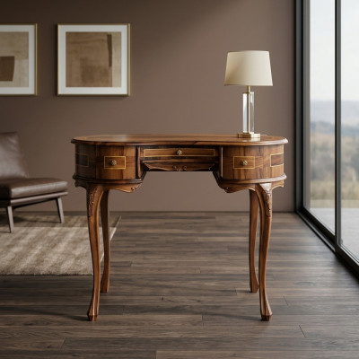 Escritorio de oficina Secretaría Mesa Oficina Escritorios Muebles de madera maciza de estilo antiguo italiano.