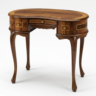 Escritorio de oficina Secretaría Mesa Oficina Escritorios Muebles de madera maciza de estilo antiguo italiano.
